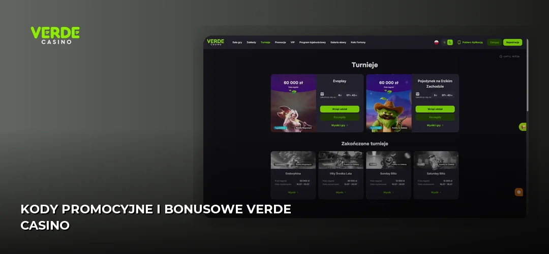 Kody promocyjne i bonusowe Verde Casino