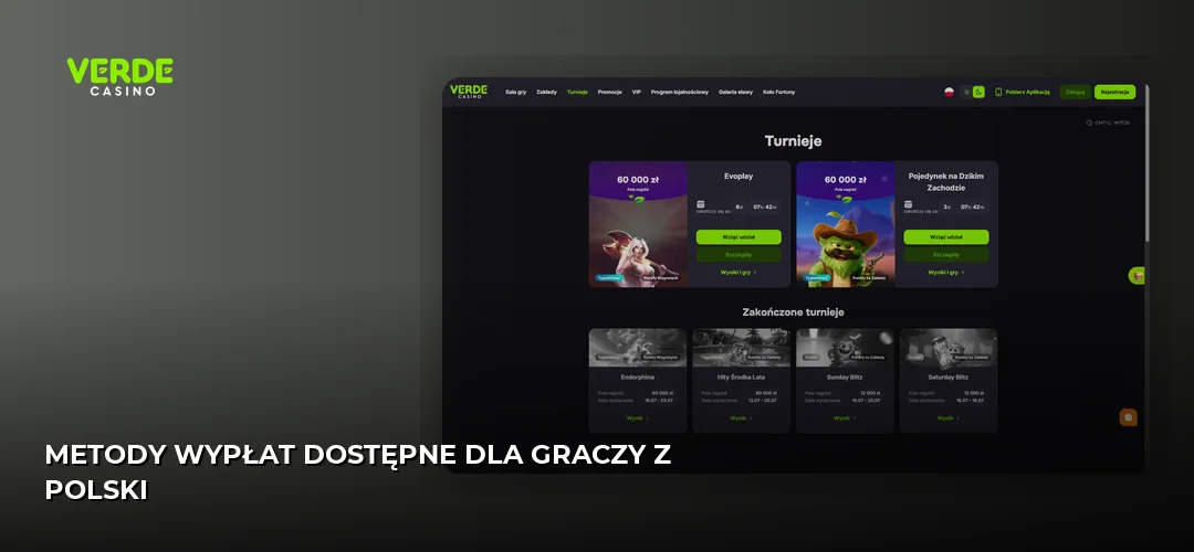 Metody wypłat dostępne dla graczy z Polski